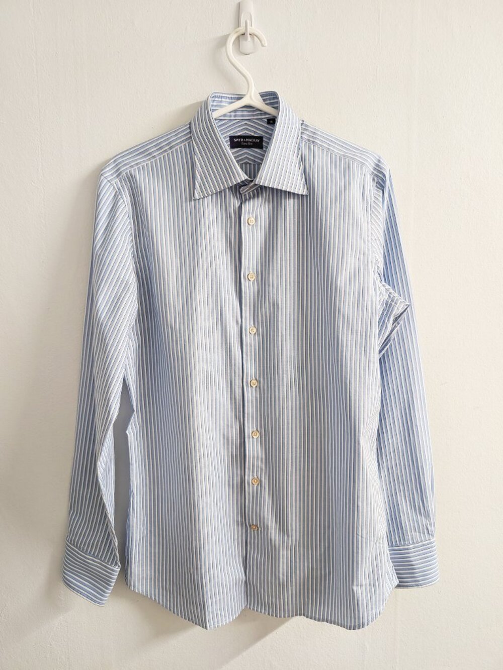 Spier & Mackay Light Blue Shadow Stripe Dress Shirt